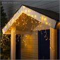Гирлянда «Бахрома» 3 × 0.6 м, IP44, УМС, прозрачная нить, 160 SMD-LED, свечение тёплое белое, 220 В 4356990 - фото 16961275