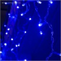 Гирлянда «Бахрома» 3 × 0.6 м, IP44, УМС, прозрачная нить, 160 SMD-LED, свечение синее, 220 В 4356991 - фото 16961282