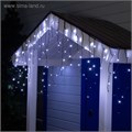 Гирлянда «Бахрома» 3 × 0.6 м, IP44, УМС, тёмная нить, 160 SMD-LED, свечение белое, 220 В 4356993 - фото 16961294