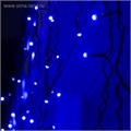 Гирлянда «Бахрома» 3 × 0.6 м, IP44, УМС, тёмная нить, 160 SMD-LED, свечение синее, 220 В 4356995 - фото 16961311