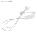 Cетевой шнур Ecola LED linear, для светильника T5 с вилкой и общим выключателем, 1 м 4661617 - фото 16961606