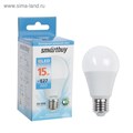 Лампа светодиодная Smartbuy, Е27, А60, 15 Вт, 6000 К, холодный белый свет 3804022 - фото 16962816