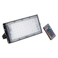 Прожектор светодиодный модульный Luazon Lighting, RGB+W, с пультом, 50Вт, IP65, 220В Черный 5080685 - фото 16965903