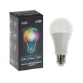 Лампа светодиодная RGB+W, с пультом , А60, 13 Вт, 1040 Лм, Е27, 220 В 5526603 - фото 16968565