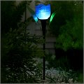 Садовый светильник на солнечной батарее «Тюльпан синий», 4.5 × 29 × 4.5 см, 1 LED, свечение белое 5363365 - фото 16969080