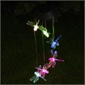 Садовый светильник на солнечной батарее «Стрекозы», 12.5 × 86 × 12.5 см, 6 LED, свечение мульти 7997981 - фото 16982871