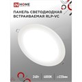 Панель светодиодная IN HOME RLP-VC, 24 Вт, 230 В, 4000 К, 1920 Лм, 220 мм, круглая, белая 9527914 - фото 16988958