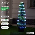 Гирлянда «Конский хвост» 10 нитей по 1 м, серебристая нить, 100 LED, свечение белое, 2 режима, солнечная батарея 9292992 - фото 16989010