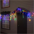 Гирлянда «Бахрома» 12 × 0.7 м, IP44, УМС, белая нить, 240 LED, свечение мульти, 220 В 10610431 - фото 17022044