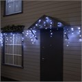 Гирлянда «Бахрома» 6 × 0.7 м, IP44, УМС, тёмная нить, 120 LED, свечение белое, мерцание, 220 В 10610454 - фото 17023261