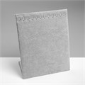 Подставка для кулонов, цепочек, браслетов, 12 крючков 20 х 9 х 25,5 см, бархатная, цвет серый 1037564 - фото 17038458