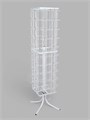 Стойка вращающаяся для открыток, напольная, 80 карманов А5, цвет белый 1409490 - фото 17038745