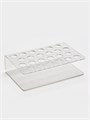 Подставка под тушь на 24 позиции 19,5 х 12,5 х 5,8 см, оргстекло 2 см, В ЗАЩИТНОЙ ПЛЁНКЕ 1564749 - фото 17038888