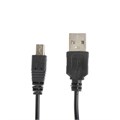 Кабель LuazON, miniUSB - USB, 1 А, 0.5 м, только для зарядки, чёрный 1690419 - фото 17039018