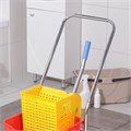 Тележка уборочная одноведерная, с отжимом, 23 л, хромированная рама 1563170 - фото 17039080