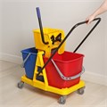 Тележка уборочная двухведерная, с отжимом, 46 л 1563173 - фото 17039111