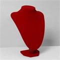 Бюст для украшений, 17,5×13×25 см, h=25 см, цвет красный 1733959 - фото 17039473