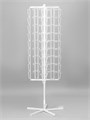 Буклетница вращающаяся для открыток, напольная, 108 карманов (54 А5, 54 А6), 55,8 х 61,4 х 173,3 см, цвет белый 2176787 - фото 17039715