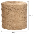 Шпагат джутовый банковский BRAUBERG, длина 1200 метров, диаметр 1.8 мм, полированный 3344031 - фото 17040273