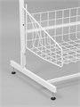 Стойка прикассовая, с 6-штыревой гребенкой и крючками, 64x50x185 см, цвет белый 4074383 - фото 17040738