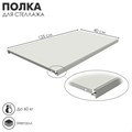 Полка для стеллажа, 40×125 см, перфорированная, шаг 2,5 см, цвет белый 4274334 - фото 17040918