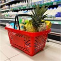 Корзина покупательская пластиковая 28 л, цвет красный 4412243 - фото 17041116
