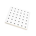 Настенная перфорированная панель односторонняя 60×0,6×180 см, шаг 2,5 см, цвет белый 4535110 - фото 17041308