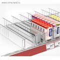 Пластиковый обламывающийся разделитель высотой 60 мм c передним ограничителем 60 мм, L=285-485 мм 4538997 - фото 17041628