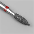 Фреза алмазная для маникюра «Пламя», мелкая зернистость, 2,1 × 8 мм, в пластиковом футляре 4439946 - фото 17041720