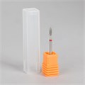 Фреза алмазная для маникюра «Пламя», мелкая зернистость, 2,1 × 8 мм, в пластиковом футляре 4439946 - фото 17041721