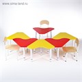 Стол 6 секций Ромашка растущий на металлокаркасе, возрастная группа №0-3, Цветной 4719364 - фото 17042009