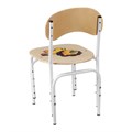 Стул детский регулируемый Яшка гр.1-3 с рисунком Лев, Кремовый белый 4719357 - фото 17042016