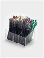 Подставка для карандашей 6 ячеек, 16 х 11 х 7 см, оргстекло 1,8 мм, В ЗАЩИТНОЙ ПЛЁНКЕ 4850214 - фото 17042143