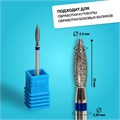 Фреза алмазная для маникюра «Пламя», средняя зернистость, 2,3 × 10 мм, в пластиковом футляре 4721511 - фото 17042226