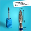 Фреза алмазная для маникюра «Пламя», средняя зернистость, 2,3 × 8 мм, в пластиковом футляре 4721515 - фото 17042232