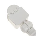 Датчик движения düwi DD-01, 180°, 1200 Вт, 5-12 м, IP44, настенный, белый 5429102 - фото 17042961