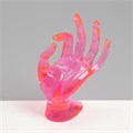 Подставка для украшений «Рука» 10,5×8×16 см, цвет розовый 6579291 - фото 17043279