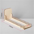Подставка под открытки 15 ячеек по 8,2 см, 8,4 х 27 х 11 см, толщина 4 мм, цвет бежевый 6881452 - фото 17043485