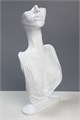 Бюст для украшений 18*8*32, отверстие в ухе, цвет белый 7339310 - фото 17044238