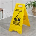 Знак «Внимание! Идёт уборка», 61×30 см, пластик, цвет жёлтый 7521379 - фото 17044522