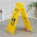 Знак «Внимание! Идёт уборка», 61×30 см, пластик, цвет жёлтый 7521379 - фото 17044523