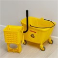 Тележка уборочная с механическим отжимом, 32 л, цвет жёлтый 7607445 - фото 17044756
