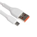 Кабель ONE DEPOT S08WM, microUSB - USB, 2.4 А, 1 метр, белый 9415676 - фото 17045472