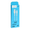 Кабель ONE DEPOT S08WM, microUSB - USB, 2.4 А, 1 метр, белый 9415676 - фото 17045475