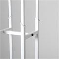 Вешала четырёхстороннее, напольное, регулируемая с четырьмя прямыми кронштейнами 86×86×120-180 см, цвет белый 9487868 - фото 17045653