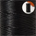 Нитки вощёные, плоские, 150D/16, 0,8 мм, 50 ± 2 м, цвет чёрный 9454868 - фото 17046599