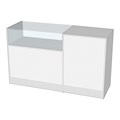 Прилавок П 2, 1500×500×900, ЛДСП, стекло, цвет белый 9846693 - фото 17046836
