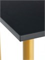 Стол проверки "Эконом",  Шагрень чёрный/ Золотой, 1000х500х800 мм 9849880 - фото 17047418