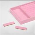 Подставка для украшения 4 места и 7 полос для колец, 21×12,3×2,3 см, цвет розовый 9765411 - фото 17047893