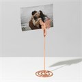 Ценникодержатель с зажимом «Бабочка», 4,5×4,5×13 см, цвет розовое золото 9867111 - фото 17048382
